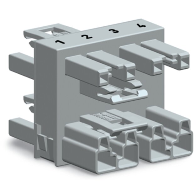 Wago 770-1734 3-fach-Verteiler 4-polig Grau