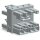 Wago 770-1734 3-fach-Verteiler 4-polig Grau