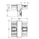 Wago 770-1741 T-Verteiler 5-polig Grau