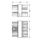 Wago 770-1745 3-fach-Verteiler 5-polig