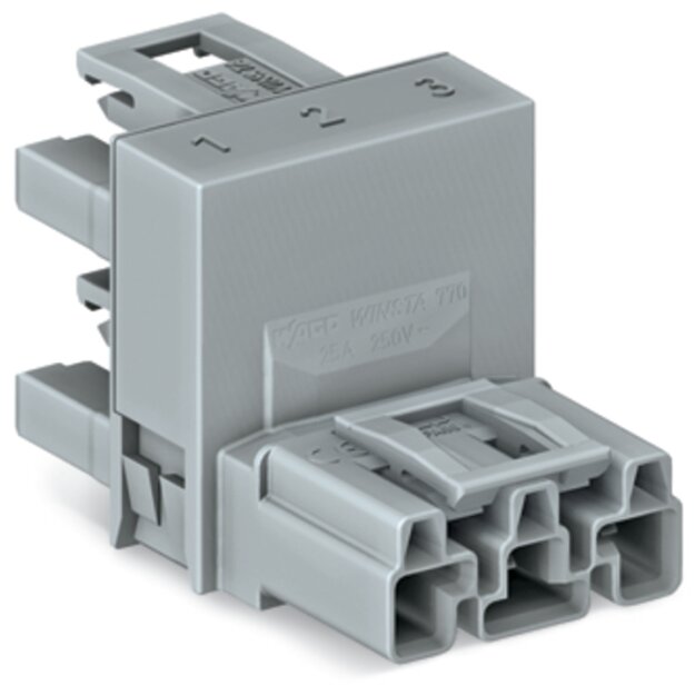Wago 770-1761 h-Verteiler 3-polig Grau