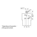 Wago 770-233/002-000 Stecker mit PE-Direktkontat Weiß
