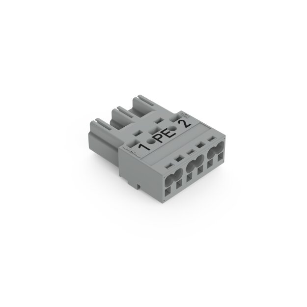 Wago 770-253/062-000 Stecker 3-polig Grau