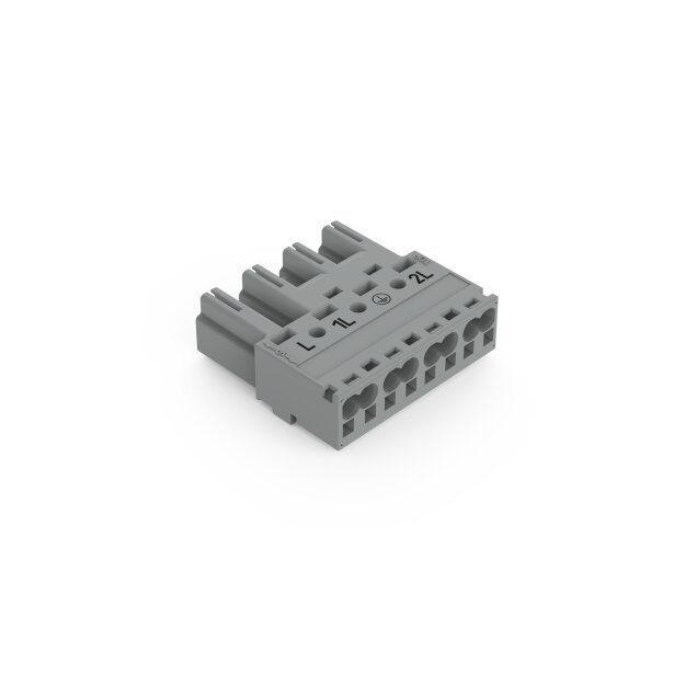 Wago 770-254/064-000 Stecker 4-polig Grau
