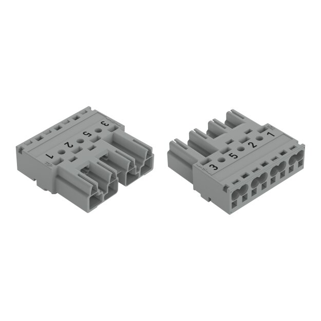 Wago 770-254/081-000 Stecker 4-polig Grau
