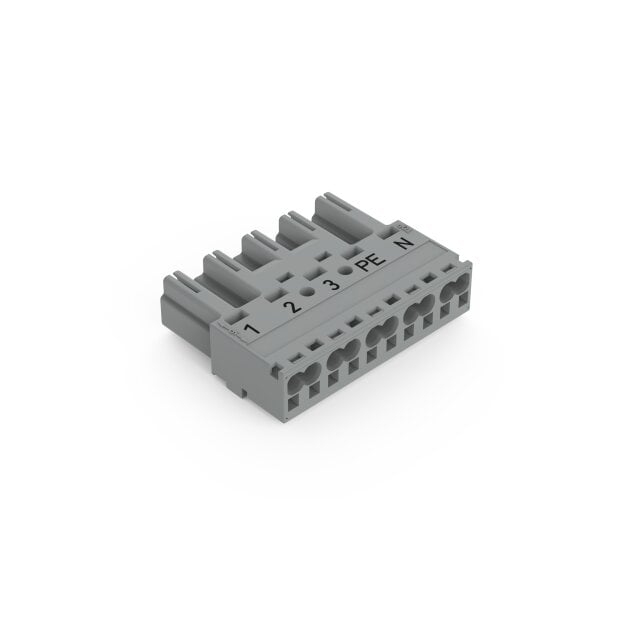 Wago 770-255/062-000 Stecker 5-polig Grau