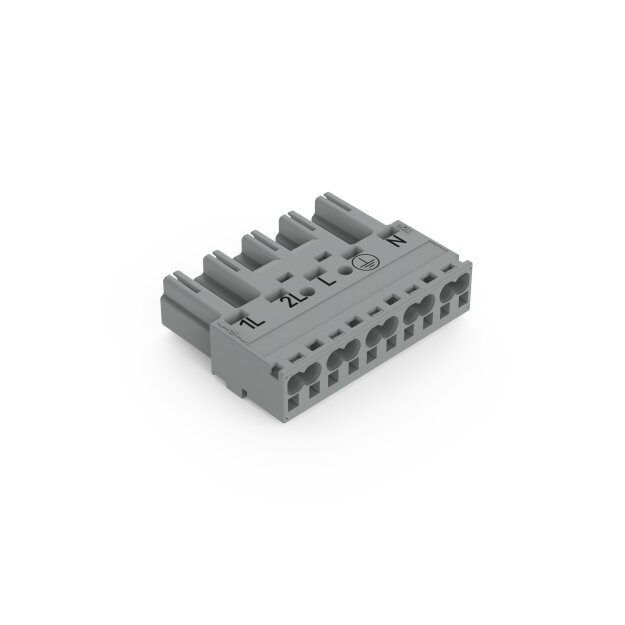 Wago 770-255/064-000 Stecker 5-polig Grau