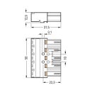 Wago 770-255/064-000 Stecker 5-polig Grau
