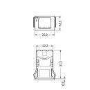 Wago 770-317 Snap-In-Rahmen Schwarz