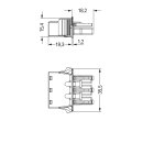 Wago 770-703/009-000 Snap-In-Buchse Schwarz