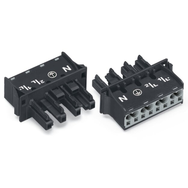 Wago 770-704/009-000 Snap-In-Buchse Schwarz
