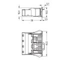 Wago 770-734 Snap-In-Stecker Weiß