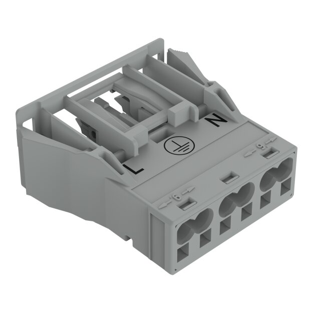 Wago 770-743/060-000 Snap-In-Buchse Grau