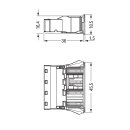 Wago 770-744/060-000 Snap-In-Buchse Grau