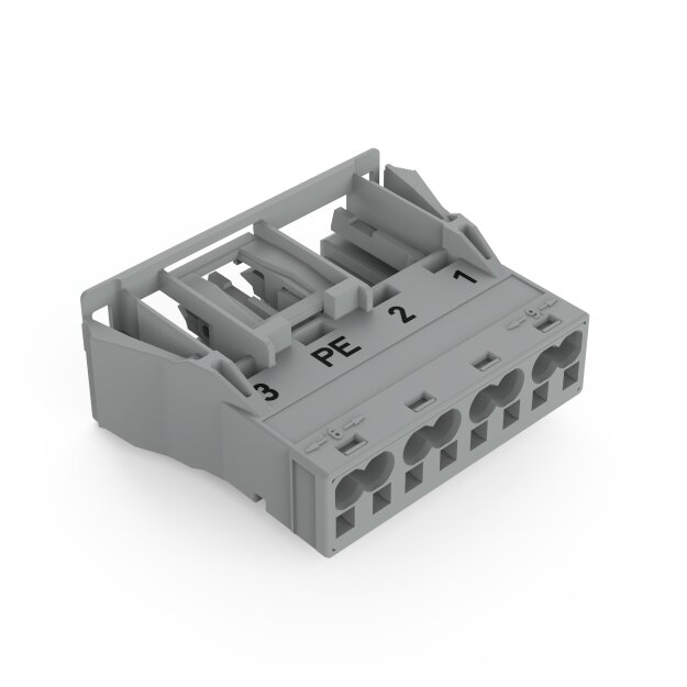 Wago 770-744/062-000 Snap-In-Buchse Grau