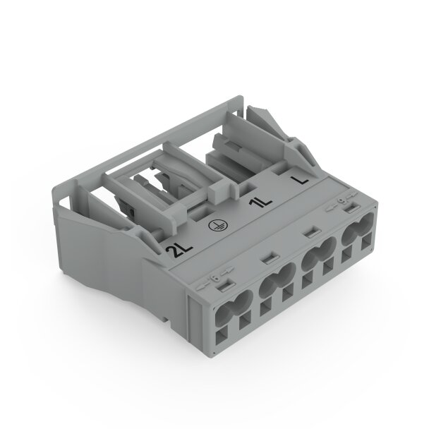 Wago 770-744/064-000 Snap-In-Buchse Grau