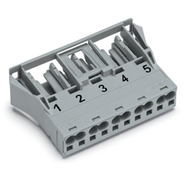 Wago 770-745 Snap-In-Buchse Grau