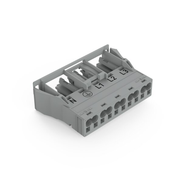 Wago 770-745/060-000 Snap-In-Buchse Grau