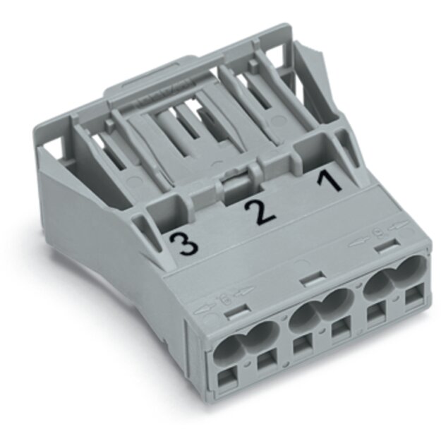 Wago 770-753 Snap-In-Stecker Grau