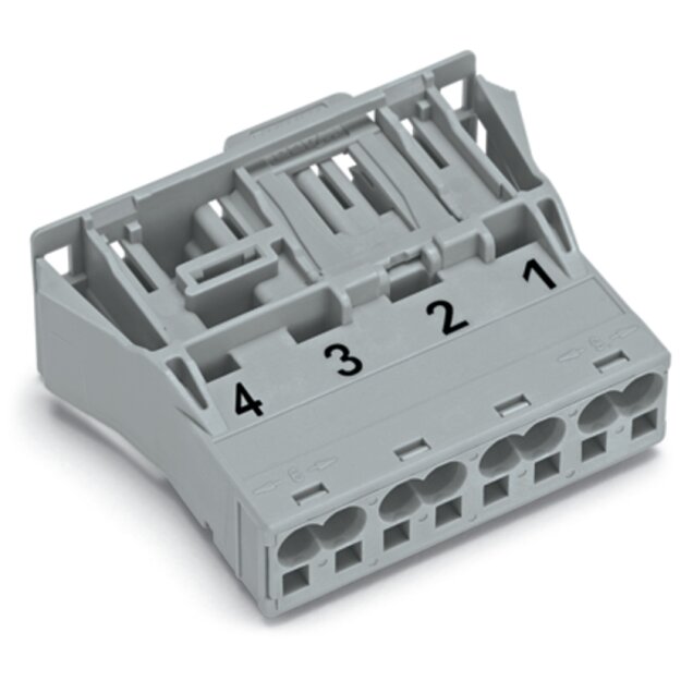 Wago 770-754 Snap-In-Stecker Grau