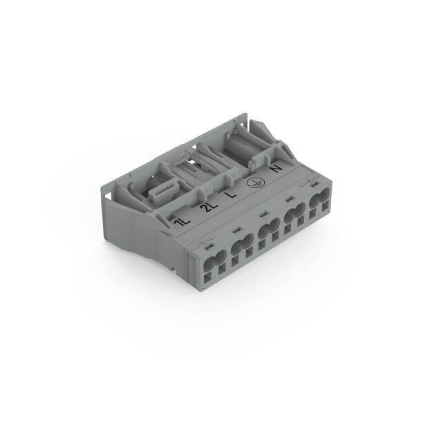 Wago 770-755/064-000 Snap-In-Stecker Grau