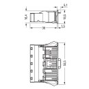 Wago 770-755/064-000 Snap-In-Stecker Grau