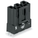 Wago 770-813 Stecker für Leiterplatten Schwarz