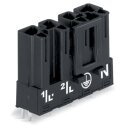 Wago 770-814 Stecker für Leiterplatten Schwarz