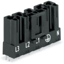 Wago 770-815 Stecker für Leiterplatten Schwarz