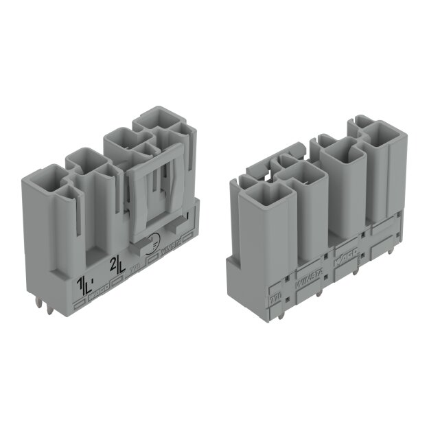 Wago 770-854/060-000 Stecker für Leiterplatten Grau
