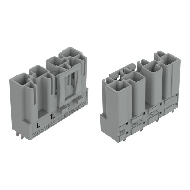 Wago 770-854/064-000 Stecker für Leiterplatten Grau