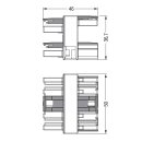 Wago 770-909 3-fach-Verteiler 5-polig