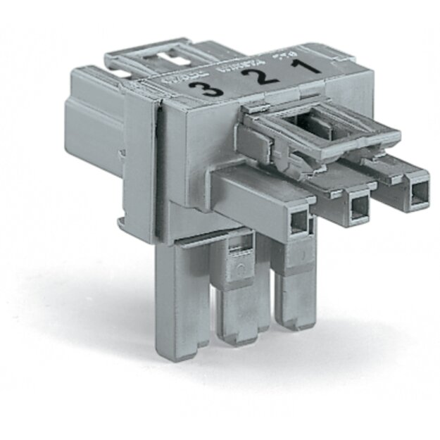 Wago 770-967 T-Verteiler 3-polig Grau
