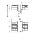 Wago 770-967 T-Verteiler 3-polig Grau