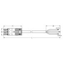 Wago 771-6993/117-401 Konfektionierte Anschlussleitung Schwarz
