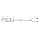 Wago 771-8982/206-403 Konfektionierte Anschlussleitung Schwarz