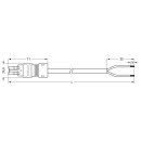 Wago 771-8992/105-603 Konfektionierte Anschlussleitung Grau