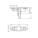 Wago 890-1606 T-Verteiler 2-polig Schwarz