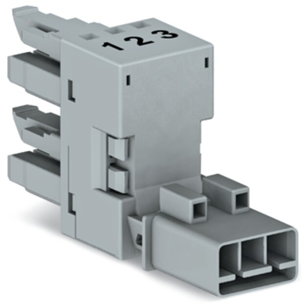 Wago 890-1661 h-Verteiler 3-polig Grau