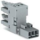 Wago 890-1661 h-Verteiler 3-polig Grau
