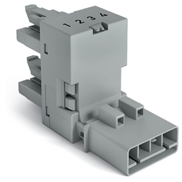 Wago 890-1681 h-Verteiler 4-polig Grau