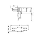 Wago 890-1701 T-Verteiler 2-polig Grau