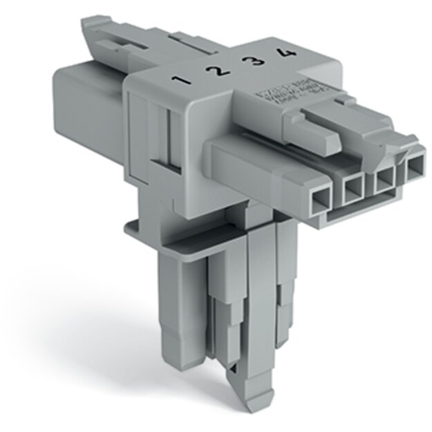 Wago 890-1731 T-Verteiler 4-polig Grau