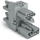 Wago 890-1734 3-fach-Verteiler 4-polig Grau