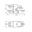 Wago 890-1736 3-fach-Verteiler 4-polig