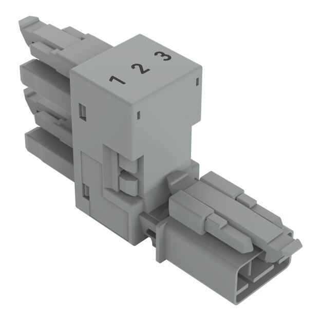Wago 890-1761 h-Verteiler 3-polig Grau