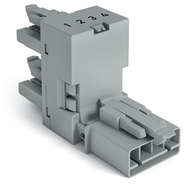 Wago 890-1781 h-Verteiler 4-polig Grau