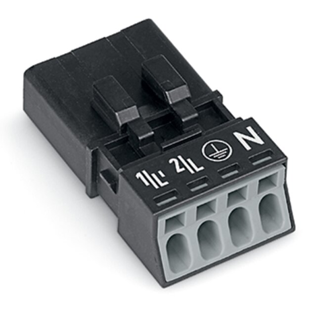 Wago 890-214 Stecker 4-polig Schwarz
