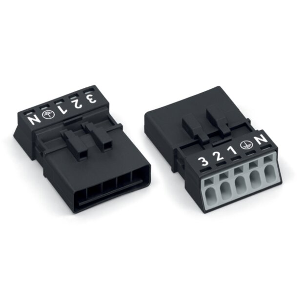 Wago 890-215 Stecker 5-polig Schwarz