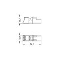 Wago 890-232 Stecker 2-polig Weiß